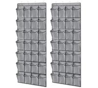 feyiubmen Practical Hanging Shoe Rack for the Door - Useful Gadgets for Home, Shoe Storage with 28 Pockets, Multifunctional Hanging Organiser for Bedroom, Living Room, Bathroom