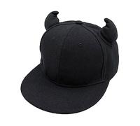 FEYLIE Baseball Cap with Devil Horn Design,Y2k Teens Cute Baseball Cap with Devil Horn Decor Outdoor Sports Leisure Baseball Cap Woman Breathable Cycling Cap