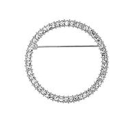 FEYLIE Brooch, Round Crystals Glasses Holder Brooch Reading Glasses Holder Simple Fashion Design Brooch Pins for Women Fashion Jewelry