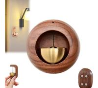 Feylona Woodybeing Door Chime - Aura Serenity Round Egg Walnut