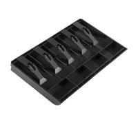 Feyoalix 1 PCS Cash Tray Cash Register Drawer Insert Tray, ABS Money Storage Case 5 Bill & 4 Coin Compartments