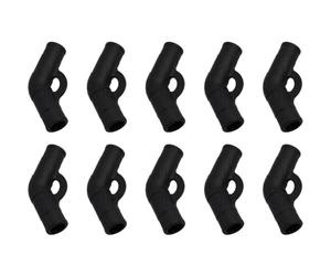 Feyoalix 10pcs Plastic Tent Pole Connectors 130 Bend Tent Joint Tent Repair Kit Essential Accessorie for Tent Repair (19x12.5mm)