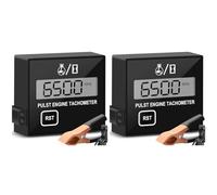 Feyoalix 2X Digital Chainsaw Tachometer Small Engine Tachometer Digital Display Pulse Speedometer Electronic Tachometer