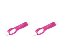 Feyoalix 2X Golf Grip Training Aid Golf Club Handle for Swing Grip Trainer Left Right Hand Practice Aid,Rose Red