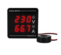 Feyoalix AC Voltage Current Digital Display Meter Dual Display Meter 0-120A AC50-500V AC Digital Ammeter Voltmeter