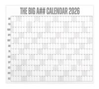 Feyoalix Large 2026 Calendar Planner Sheet 365 Days Planner Sheet Wall Calendar Supplies B