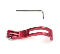 Feyoalix Up-Warping Folding Bicycle Front Fork Lamp Bracket Bicycle Lamp Extension Bracket Aluminum Alloy Extension Fittings Red