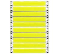 Feyoalix Warm Cold White Blue Red 3V 3.7V DC 60mm 8mm LED COB Strip 3W for DIY Bicycle Work Lamp Light Source 10PCS Cold