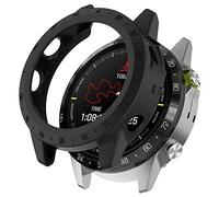 Feysentoe Watch Cases Compatible for Garmin MARQ2 Athlete/Captain/Golfer/Aviator TPU Protective Case Protector Cover Bumper Shell QX.(black)