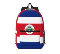 FEYUNYAN 17-Inch Water-Resistant Laptop Backpack With Multiple Pockets | Costa Rica Flag, Oxford Travel Bag, Anti-Theft Design & Ergonomic Straps For School, Work, Travel