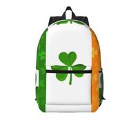 FEYUNYAN 17-Inch Water-Resistant Laptop Backpack With Multiple Pockets | Irish Flag, Oxford Travel Bag, Anti-Theft Design & Ergonomic Straps For School, Work, Travel
