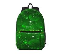 FEYUNYAN 17-inch Water-Resistant Laptop Backpack with Multiple Pockets, Merry Christmas Oxford Travel Bag, Anti-Theft Design & Ergonomic Straps for School, Work, Travel