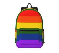 FEYUNYAN 17-Inch Water-Resistant Laptop Backpack With Multiple Pockets | Rainbow Flag, Oxford Travel Bag, Anti-Theft Design & Ergonomic Straps For School, Work, Travel