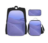 FEYUNYAN 3-Piece Backpack Set, Water-Resistant Schoolbag, Insulated Lunch Bag, Large Capacity Pencil case, Desert School Bags for Travel Office & Outdoor Activities, 3-in-1 Backpack Set