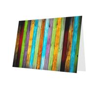 FEYUNYAN All-Occasion Greeting Cards With Gray Envelope, Planks Carpentry Oak Timber, Blank Inside Thank You Cards Set, Luxury Pearl Paper Eco-Friendly Blank Note Cards For Wedding Birthday Christmas