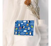 FEYUNYAN All-Occasion Greeting Cards With White Envelope, Penguin Turtle, Blank Inside Thank You Cards Set, Luxury Pearl Paper Eco-Friendly Blank Note Cards For Wedding Birthday Christmas