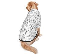 FEYUNYAN Cozy Fleece-Lined Hoodie With Hidden Leash Hole & Pocket For Medium Large Dogs, Arrow, Pet Hooded Sweatshirt, Winter Dog Clothes For Outdoor Walks