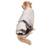 FEYUNYAN Cozy Fleece-Lined Hoodie With Hidden Leash Hole & Pocket For Medium Large Dogs, Iceland, Pet Hooded Sweatshirt, Winter Dog Clothes For Outdoor Walks