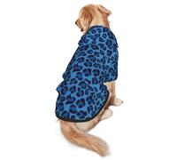 FEYUNYAN Cozy Fleece-Lined Hoodie With Hidden Leash Hole & Pocket For Medium Large Dogs, Leopard Skin Animal, Pet Hooded Sweatshirt, Winter Dog Clothes For Outdoor Walks