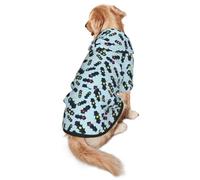 FEYUNYAN Cozy Fleece-Lined Hoodie With Hidden Leash Hole & Pocket For Medium Large Dogs, Traffic Light, Pet Hooded Sweatshirt, Winter Dog Clothes For Outdoor Walks
