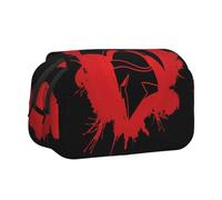 FEYUNYAN Double Layer Pencil Case, Large Capacity Durable Oxford Fabric Stationery Organizer for School Supplies Travel Exams, Spartan Warrior Helmet Storage Bag for Girl & Boy Gift, 20x11x10cm