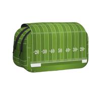 FEYUNYAN Double Layer Pencil Case, Large Capacity Durable Oxford Fabric Stationery Organizer for School Supplies Travel Exams, Sports Field in Green Storage Bag for Girl & Boy Gift, 20x11x10cm