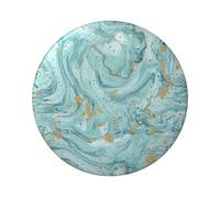FEYUNYAN Durable Badge For Jackets Bags Gifts, Vibrant Tinplate Collectible Badges For Events, Teachers, Friends, Azurite Teal Foil Gold Oil Marble Round Badge, Bulk Iron-On Patches Alternative, 1 Pc