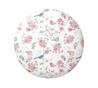FEYUNYAN Durable Badge For Jackets Bags Gifts, Vibrant Tinplate Collectible Badges For Events, Teachers, Friends, Wildflower Floral Round Badge, Bulk Iron-On Patches Alternative, 12 Pcs