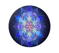 FEYUNYAN Durable Badge For Jackets Bags Gifts, Vibrant Tinplate Collectible Badges For Events, Teachers, Friends, Rectangle Flower Pattern Round Badge, Bulk Iron-On Patches Alternative, 5 Pcs