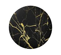FEYUNYAN Durable Badge For Jackets Bags Gifts, Vibrant Tinplate Collectible Badges For Events, Teachers, Friends, Black Gold Marble Round Badge, Bulk Iron-On Patches Alternative, 5 Pcs