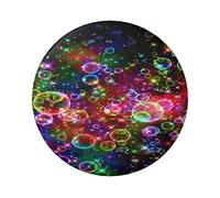 FEYUNYAN Durable Badge For Jackets Bags Gifts, Vibrant Tinplate Collectible Badges For Events, Teachers, Friends, Colorful Rainbow Stars Round Badge, Bulk Iron-On Patches Alternative, 12 Pcs