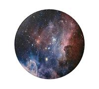 FEYUNYAN Durable Badge For Jackets Bags Gifts, Vibrant Tinplate Collectible Badges For Events, Teachers, Friends, Universe Milky Way Galaxy Round Badge, Bulk Iron-On Patches Alternative, 1 Pc