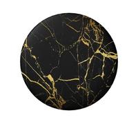 FEYUNYAN Durable Badge For Jackets Bags Gifts, Vibrant Tinplate Collectible Badges For Events, Teachers, Friends, Black Gold Round Badge, Bulk Iron-On Patches Alternative, 5 Pcs