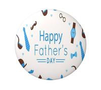FEYUNYAN Durable Badge For Jackets Bags Gifts, Vibrant Tinplate Collectible Badges For Events, Teachers, Friends, Fathers Day Love Dad Round Badge, Bulk Iron-On Patches Alternative, 1 Pc