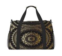 FEYUNYAN Extra Large Tote Bag with Adjustable Strap, Water-Resistant Travel Duffel with Anti-Slip Handles, Circle, Heavy-Duty Twill Crossbody Bag for Gym, Weekend Trips & Outdoor Sports