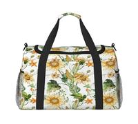 FEYUNYAN Extra Large Tote Bag with Adjustable Strap, Water-Resistant Travel Duffel with Anti-Slip Handles, Sunflower Corn, Heavy-Duty Twill Crossbody Bag for Gym, Weekend Trips & Outdoor Sports