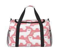 FEYUNYAN Extra Large Tote Bag with Adjustable Strap, Water-Resistant Travel Duffel with Anti-Slip Handles, Alpaca Llama, Heavy-Duty Twill Crossbody Bag for Gym, Weekend Trips & Outdoor Sports