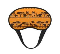 FEYUNYAN Fashion Sleep Mask for Adults, African Animals Eye Shade with Adjustable Strap, Sleeping Mask for Women & Men, Comfortable Blackout Eye Mask for Travel, Yoga, Nap