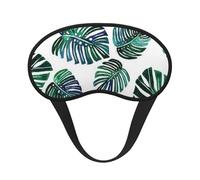 FEYUNYAN Fashion Sleep Mask for Adults, Banana Leaves Eye Shade with Adjustable Strap, Sleeping Mask for Women & Men, Comfortable Blackout Eye Mask for Travel, Yoga, Nap