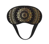 FEYUNYAN Fashion Sleep Mask for Adults, Circle Eye Shade with Adjustable Strap, Sleeping Mask for Women & Men, Comfortable Blackout Eye Mask for Travel, Yoga, Nap