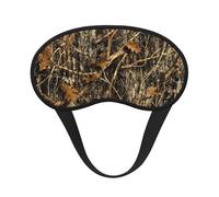 FEYUNYAN Fashion Sleep Mask for Adults, Fall Camoflauge Eye Shade with Adjustable Strap, Sleeping Mask for Women & Men, Comfortable Blackout Eye Mask for Travel, Yoga, Nap