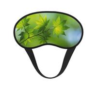 FEYUNYAN Fashion Sleep Mask for Adults, Hd Green Nature Eye Shade with Adjustable Strap, Sleeping Mask for Women & Men, Comfortable Blackout Eye Mask for Travel, Yoga, Nap