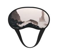 FEYUNYAN Fashion Sleep Mask for Adults, Iceland Eye Shade with Adjustable Strap, Sleeping Mask for Women & Men, Comfortable Blackout Eye Mask for Travel, Yoga, Nap