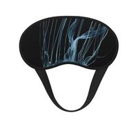FEYUNYAN Fashion Sleep Mask for Adults, Jellyfish Eye Shade with Adjustable Strap, Sleeping Mask for Women & Men, Comfortable Blackout Eye Mask for Travel, Yoga, Nap