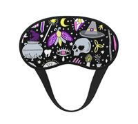 FEYUNYAN Fashion Sleep Mask for Adults, Magic Witch Bohemian Eye Shade with Adjustable Strap, Sleeping Mask for Women & Men, Comfortable Blackout Eye Mask for Travel, Yoga, Nap