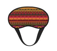FEYUNYAN Fashion Sleep Mask for Adults, Mexican Folk Art Boho Eye Shade with Adjustable Strap, Sleeping Mask for Women & Men, Comfortable Blackout Eye Mask for Travel, Yoga, Nap