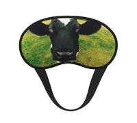 FEYUNYAN Fashion Sleep Mask for Adults, Prairie Cow Eye Shade with Adjustable Strap, Sleeping Mask for Women & Men, Comfortable Blackout Eye Mask for Travel, Yoga, Nap