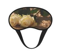 FEYUNYAN Fashion Sleep Mask for Adults, Romantic Roses Eye Shade with Adjustable Strap, Sleeping Mask for Women & Men, Comfortable Blackout Eye Mask for Travel, Yoga, Nap