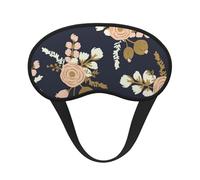 FEYUNYAN Fashion Sleep Mask for Adults, Rose Floral Flower Drawn Eye Shade with Adjustable Strap, Sleeping Mask for Women & Men, Comfortable Blackout Eye Mask for Travel, Yoga, Nap