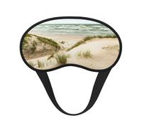 FEYUNYAN Fashion Sleep Mask for Adults, Seaside Grand Tidal Eye Shade with Adjustable Strap, Sleeping Mask for Women & Men, Comfortable Blackout Eye Mask for Travel, Yoga, Nap